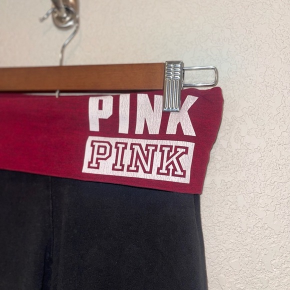 VICTORIA Secret Pink Legging Burgundy Band Size XS - Picture 5 of 6
